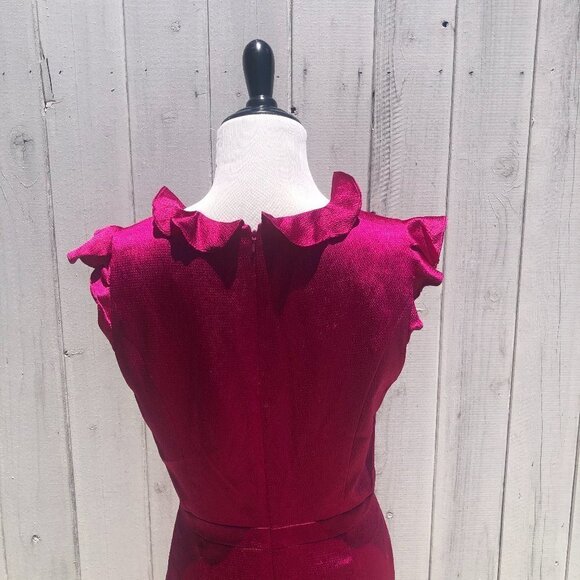 Zac Posen Z Spoke Textured Ruffle Trim Dress - Picture 7 of 15